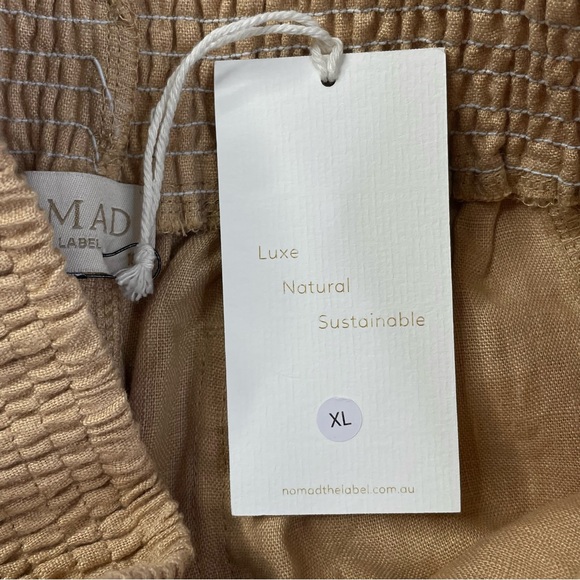 NWT Nomad the Label French Linen Pants Parachute Balloon Wide US 12 XL - Picture 4 of 16